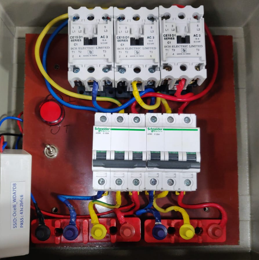 Street light control panel